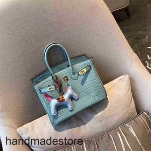 Pattern Platinum Designer Bag Handbag Crocodile Leather Retro Fashion Female Sakura Pollen Portable Lock G6GK