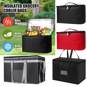 Aufbewahrungstaschen Thermo Food Bag Multi -Verwendung Cooler Lunchbox großer Kapazität Isolierter Träger für Campingzubehör