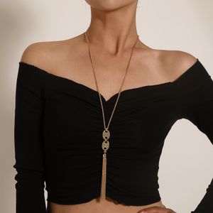 Designer Gold och 925 Silver Fashion Gift Halsband Kvinna smycken halsband Punk Tassels Choker med elegant låda insekt 175 XL