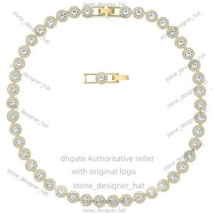 Swarovski Designer Designer Женщины оригинальные качественные подвесные ожерелья Ангельский блестящий и модное полное бриллиантовое ожерелье для женщин, использующих элементы 40c6