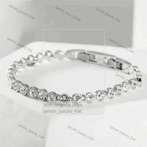 Swarovski Armband Designer Swan Armband smycken Kvinna Original Kvalitet Luxury Fashion Bangle Simple Tennis Armband Swarovski Jewelry Row Diamond Armband 746