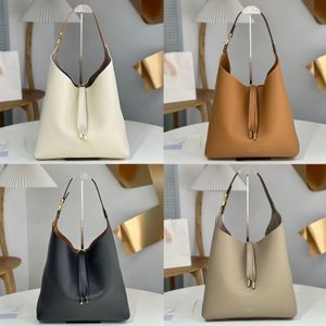 Latest Top Quality 10A MARCIE HOBO BAG Luxury Designer Grained Calfskin Gold Hardware Shoulder Bag Fashion Women Tassel Pendant Tote Bag Casual Shopping Handbag