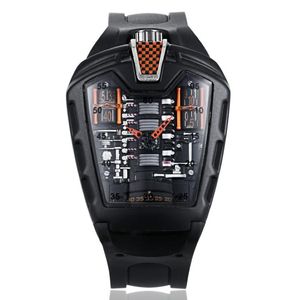 Wristwatches Poisonous Sports Car Concept Racing Mechanical Style Six-cylinder Engine Compartment Creative Watch Men's Trend Fashio 2110