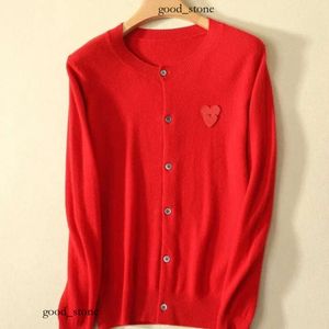 Cdgs Hoodie Men Women's Designer Sweaters Play Sweater Knit Commes Casual Men Sweatshirt Des Badge Garcons Hoodie Red Heart Long Cardigan Embroid Cdgs Shirt 595