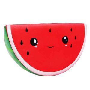 Dekompresja Toy Jumbo Kawaii Watermelon Symulowany owoc powolny chleb pachnący pachnący ściskanie Zabawki Stress Relief Childrens Prezent Bożego Narodzenia B240515