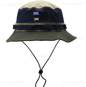 Stone Bucket Hat Washed Cotton Fabric Breathable Folding Fashionable Embidery Versatile Sun Hat Fisherman Hat Mens and Womens Lette25265652