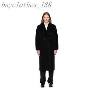 Krajowy płaszcz o średniej długości Maxmaras wełniany płaszcz włoska marka luksusowa damska płaszcz kaszmirowy płaszcz kaszmiru OTW2