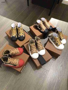 Top Baby Casual Buty koronkowe w kratę drukowanie dla dzieci Kidki Rozmiar 26-35 Designer Multi Color Opcjonalnie Dziewczęce Sneakers