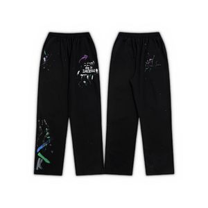 Calça masculina designer calças de moletom de alta qualidade de moda de moda de calça de alta qualidade esportes de rua de rua de rua masculina calça de moletom de moletom masculino Hip Hop Good 100 algodão