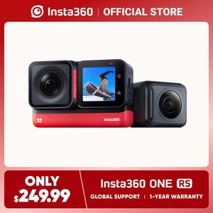 Sportowa akcja kamer wideo Insta360 One RS - Wodoodporny aparat akcji 4K 60FP i aparat 5,7K 360 z wymiennymi soczewkami Dual/4K Wersja B240516