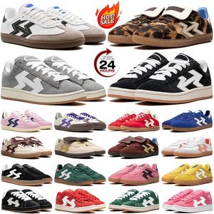 designer sneakers casual skor män kvinnor unisex leopard hår brun vit svart gummi grön grå röd kungblå beige rosa mens trendiga tränare