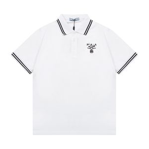 Maglietta designer estiva degli uomini polo polo per magliette di cotone puro stampare magliette bianche coppie casual nere a maniche corte per uomini e donne f14