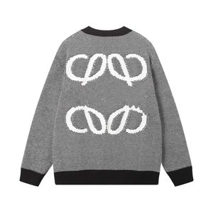 Früher Herbst New Luo Family Cardigan Jacquard Unisex Strickpullover Jacke