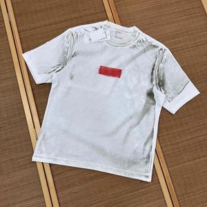24 x mm6 camiseta de verão Tirlha de camisetas de manga curta Mulheres de camisa Moda de camisa