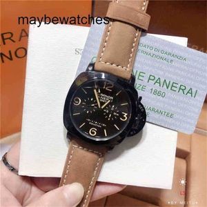 Panerass Luminors vs Factory Top Quality Automatisk klocka s.900 Automatisk Watch Top Clone Original Paneras Full Function Fashion Business Leather Wristwatch