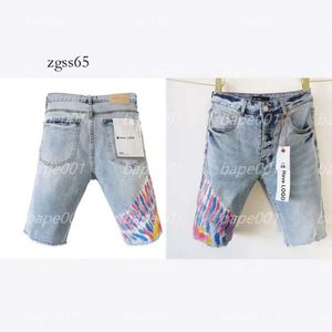 Фиолетовые джинсы дизайнерские джинсы Purple Jeans Men Men Purple Jeans Designer Mens Slim Fit Ruped Patch Denim Shorts Cargo Jean Shorts Vintage Ruped Graffiti High Quali 511