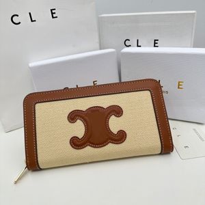 5A Women's Wallet Designer Style Woven Bag for Daily Wear Credit Card Bag Brown Letter Wallet