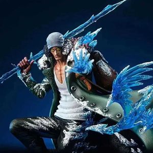 Action Toy Figures One Piece Anime Character Aoki Kuzan Action Character GK PVC 2-HEAD 2-Hand Staty Model Set Room Decoration Toy Gift 30cm S2451536