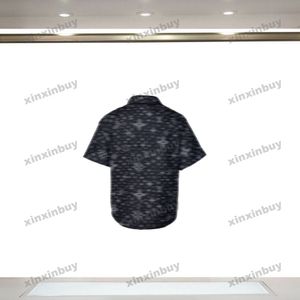 Xinxinbuy Men Designer Tee camiseta 2024 Itália letra de estrela do céu completo