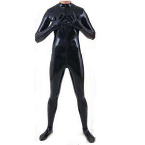 100% lateks gumowy gummi czarny kombinezon cosplay ciasne spodni 0,4 mm Halloween s-xxl-
