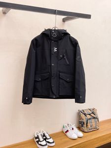 2024 Designer Moncleir Jacket Ny Spring Jacket Work Hooded Black Jack-blixtlås Letter Multi-Pocket Jacket Sports Casual Drape Tyg M-3XL