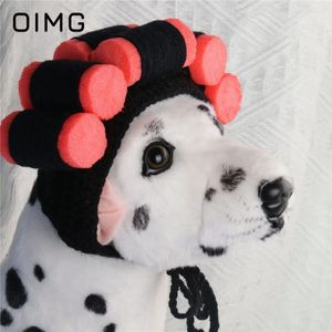 Abbigliamento per cani Oimg Cute Pet Curly Hair Hat Cat Halloween Christmas divertimento Poodle Terrier Accessori a gambe corte