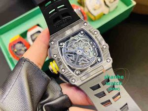 RM Watch Data luksusowe męskie zegarek mechaniczny automatyczny męski obudowa z włókna węglowego Wysokiej jakości szwajcarskie zegarki ruchu