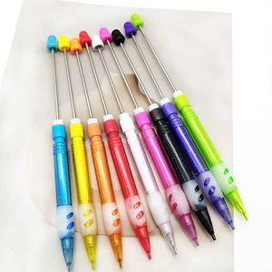 Released Ly Diy Beaded Pencil with Core Storage and Shackle Free Primary School Student Award Cartoon Ballpoint Pen Automatic