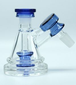 Qualità 14 mm 45 ﾰ a cricchetto blu a cravatto per catcher tabacco con tubatura bong bubbler