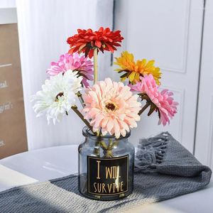 Dekorativa blommor Simulering Gerbera Small Daisy Single Sunflower Table Decoration Flower