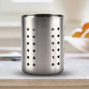 Kitchen Storage Stainless Steel Cooking Utensil Holder Easy Cleaning Cutlery Thickened Weighted Base For Organize Drawers And Countertops