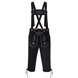 Tyska Oktoberfest National Traditional Beer Men Pants Street Bar Strap broderade man Casual byxor Y2K Kläder Pantalones 240508