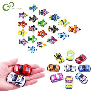 20pcslot desenho animado brinquedos de plástico fofinho carro de avião de avião para crianças Mini Carro Funny Kids Toys Toys de jardim de infância DDJ 240516