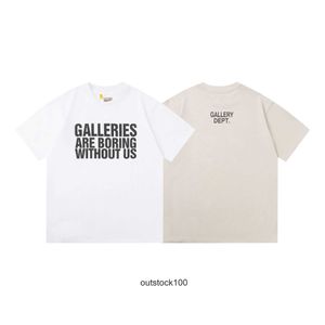 Gallerry Deept High End Designer T Koszulki na wiosnę/lato Nowy litera drukowana męskie i damskie luźne wypoczynek na okrągłą szyję koszulkę z krótkim rękawem z oryginalnymi etykietami 1: 1