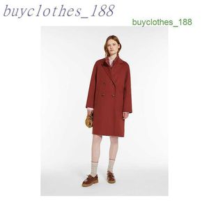 Trench di lunghezza di mezza lunghezza femminile Maxmaras Blend Coat Brand italiano di lusso da donna Cappotto di alta qualità 1CJW