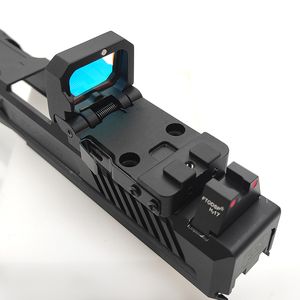Mini Folding Flip Up Red Dot Sight Holographic Reflex RMR Sight For Glocks Pistol Scopes MOS 20mm Rail Mount