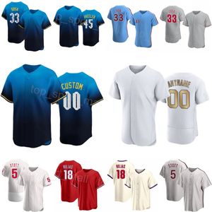 2024 Team Baseball 5 Bryson Stott Jerseys 9 Whit Merrifield 55 Ranger Suarez 45 Zack Wheeler 18 Johan Rojas 33 Edmundo Sosa 19 Cristian Pache Lady Mans Child FeiCheng