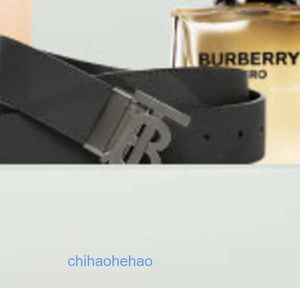 Designer Borbaroy belt fashion buckle genuine leather double-sided logo plaid belt with Hero brave heart mens eau de toilette gift box