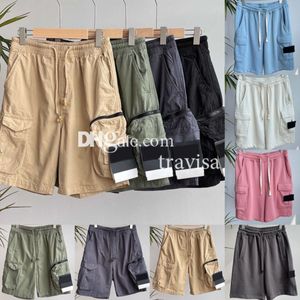 t shirt Men's Designer shorts cargo Pockets Work Five-piece Womens Summer Sweatpants Multi-function Thigh Pants Short Casual Loose Tshirt Clothing