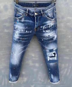 SURY Jeans Mens Luxury Designer Jeans Skinny Ripped Cool Guy Causal Hole Denim Fashion Brand Fit Jeans Men Washed Pants 10457179497681996