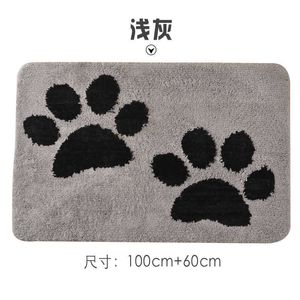 Carpets Super fiber flocking thickened bathroom entrance water absorbing and anti slip fashionable foot mat H240517