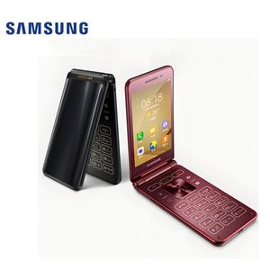 Original renoverade mobiltelefoner Samsung SM-G1650 3G WCDMA 1GB RAM 8GB ROM Bluetooth Dual Sim Flip Phone