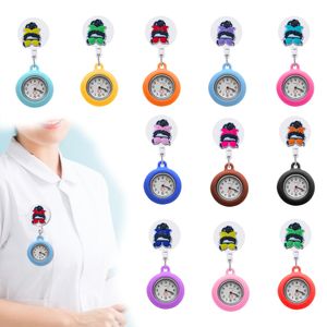 Other Fashion Accessories Momlife Clip Pocket Watches Doctor Nurse Watch For Women And Men On Quartz With Second Hand Badge Drop Deli Otlnw