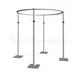 Durable Use Adjustable Round Wedding Canopy Chuppah Drape Backdrop Stand Kit Stainless steel Pipe Frame For Party Event Decorations