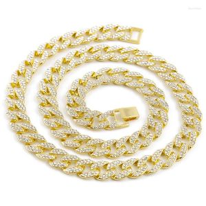 Chains Sparkling Rhinestone Men's Hip Hop Necklace Jewelry Street Dance Rap