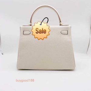 Top Ladies Designer Ekolry Bag Nowy s 2 28 Milk Shake White Togo skórzana złota klamra jedno ramię ręczne torba damska