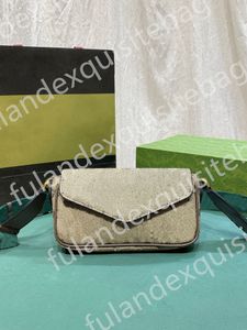 جودة رائعة أعلى 10A مصمم فاخر Canvas Clutch Pochette Classic المحافظ الشهيرة العلامة التجارية Crossbody Women Coxtly Bag