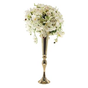 Party Decoration Tall Luxury Gold Metal Decorative Flower Vases For Weddings Centerpiece Road Lead Iron Metals Flowers Vase Imake0048 DHLPX