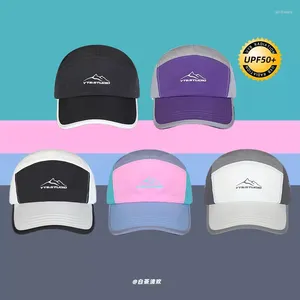 Ball Caps Colore della moda coreana abbinata a 5 pannelli da baseball donne estate che gestisce la crema solare impermeabile che si asciugano i cappelli da uomo ad asciugatura rapida