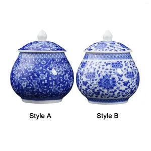 Vasen Chinese Porzellan Ingwer Jar Dekorative Blume Vase Blau und Weiß traditionell